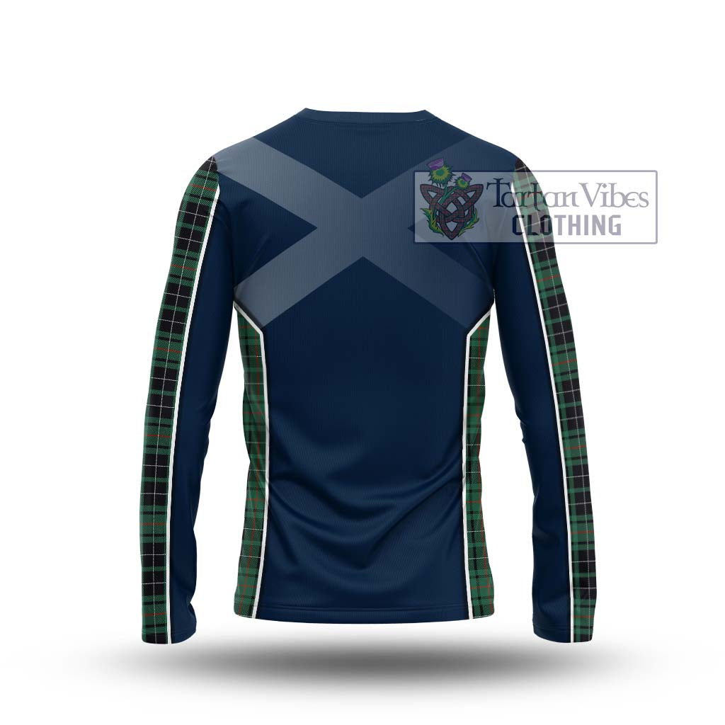 Tartan Vibes Clothing MacAulay Hunting Ancient Tartan Long Sleeve T-Shirt with Family Crest and Lion Rampant Vibes Sport Style