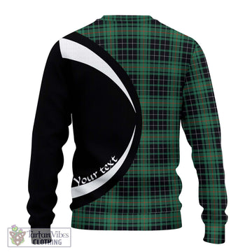 MacAulay Hunting Ancient Tartan Knitted Sweater with Family Crest Circle Style