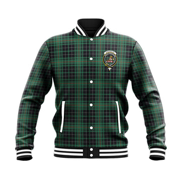 MacAulay Hunting Ancient Tartan Baseball Jacket with Family Crest