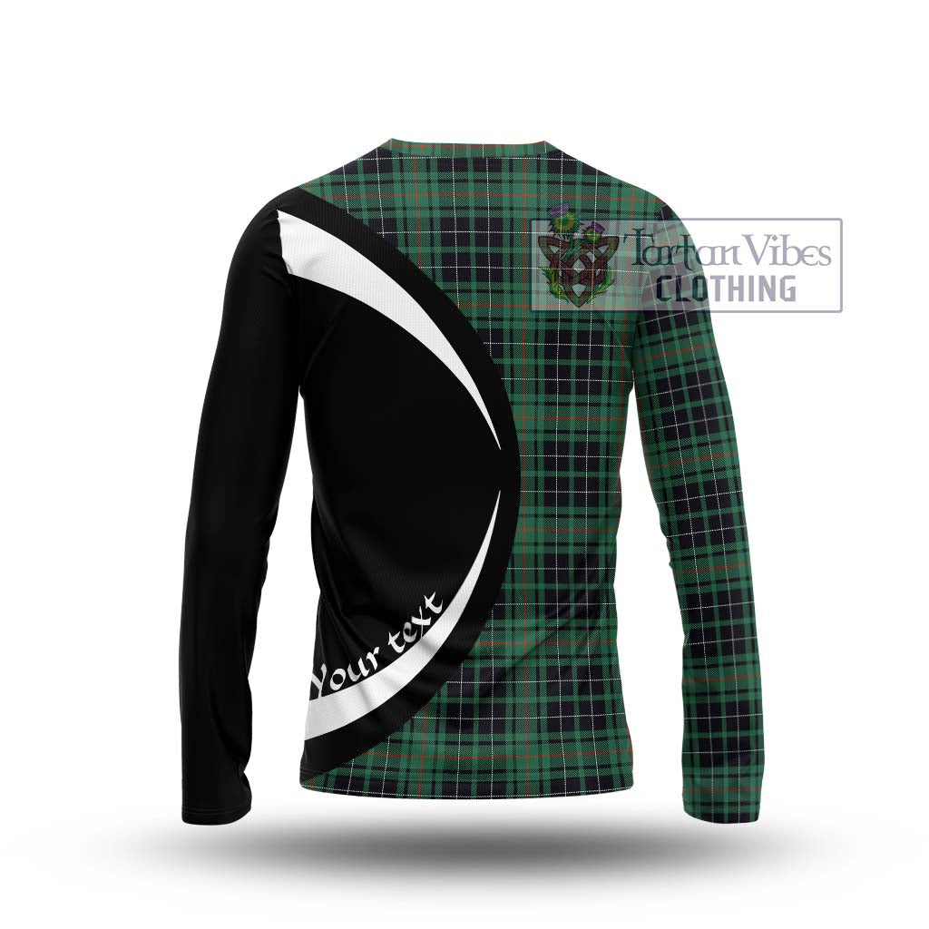 Tartan Vibes Clothing MacAulay Hunting Ancient Tartan Long Sleeve T-Shirt with Family Crest Circle Style