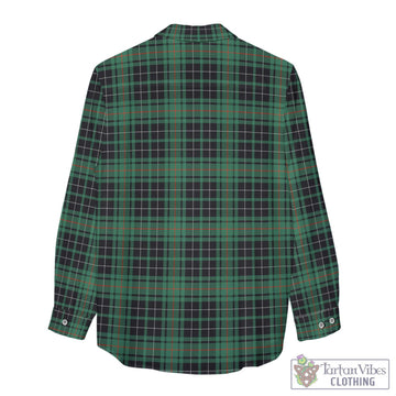 MacAulay Hunting Ancient Tartan Women's Casual Shirt with Family Crest