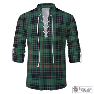 MacAulay Hunting Ancient Tartan Men's Scottish Traditional Jacobite Ghillie Kilt Shirt