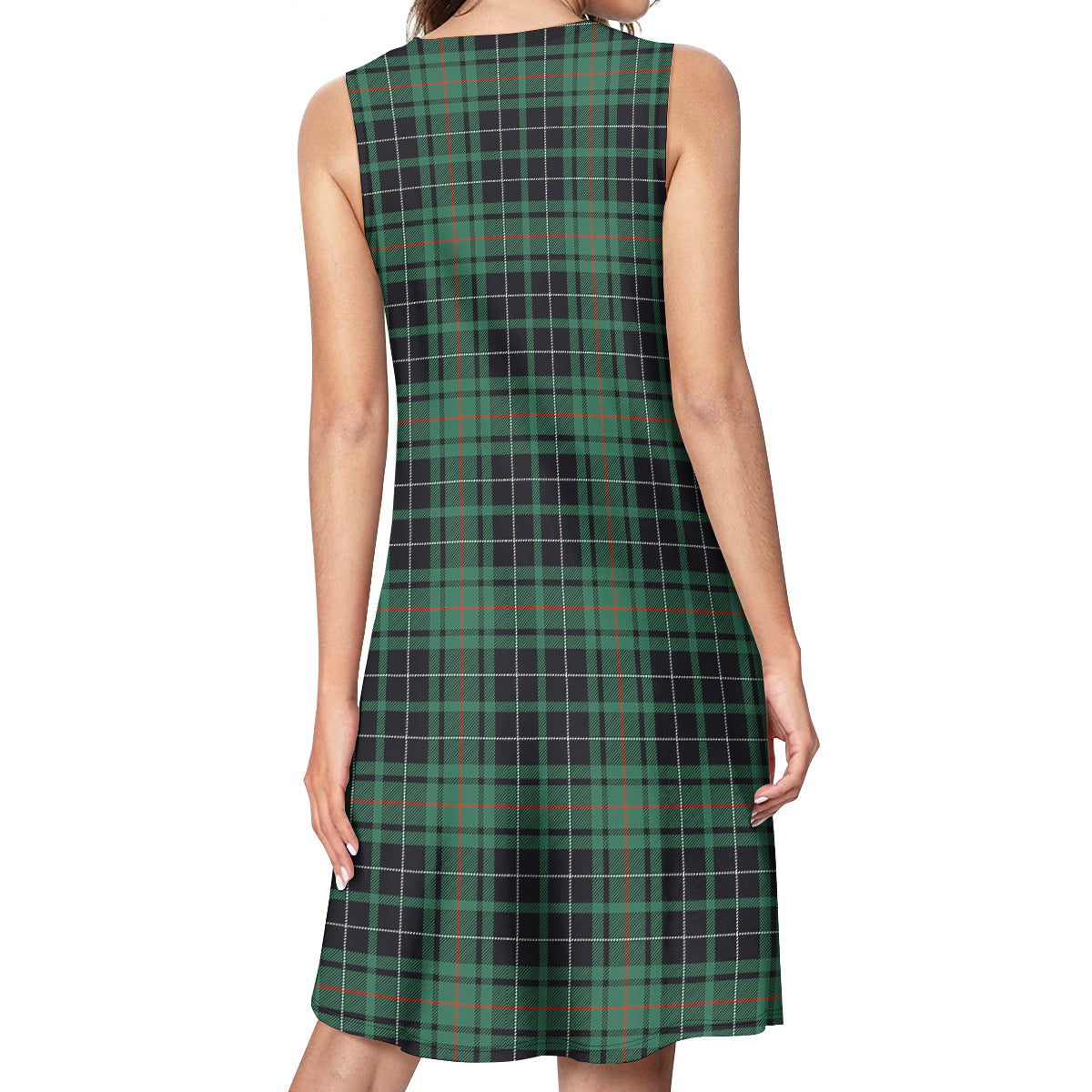 MacAulay Hunting Ancient Tartan Womens Casual Dresses - Tartanvibesclothing