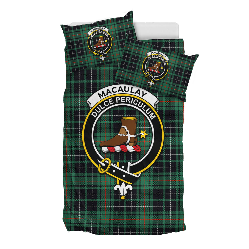 macaulay-hunting-ancient-tartan-bedding-set-with-family-crest