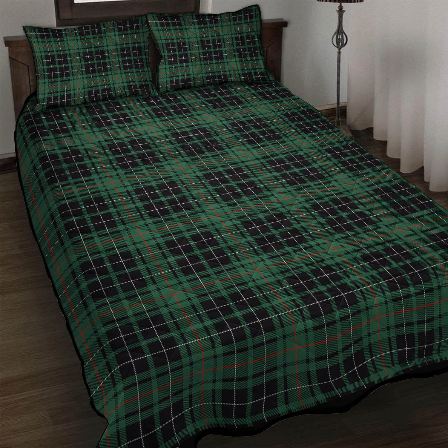 MacAulay Hunting Ancient Tartan Quilt Bed Set - Tartanvibesclothing