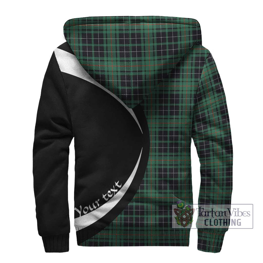 Tartan Vibes Clothing MacAulay Hunting Ancient Tartan Sherpa Hoodie with Family Crest Circle Style