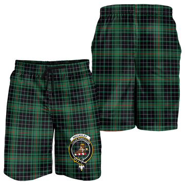 MacAulay Hunting Ancient Tartan Mens Shorts with Family Crest