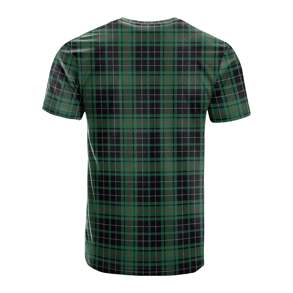 MacAulay Hunting Ancient Tartan T-Shirt with Family Crest - Tartan Vibes Clothing