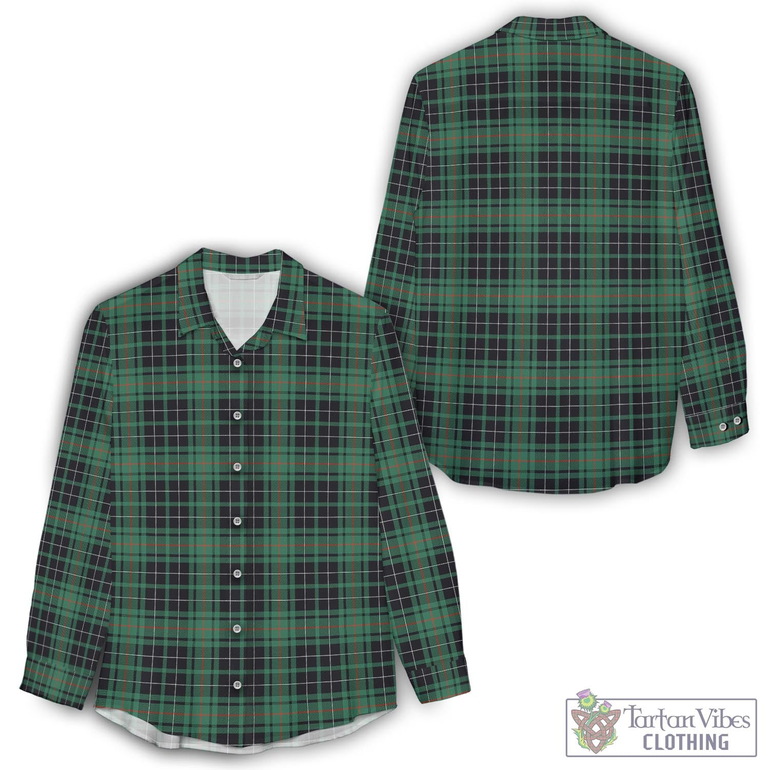 MacAulay Hunting Ancient Tartan Womens Casual Shirt