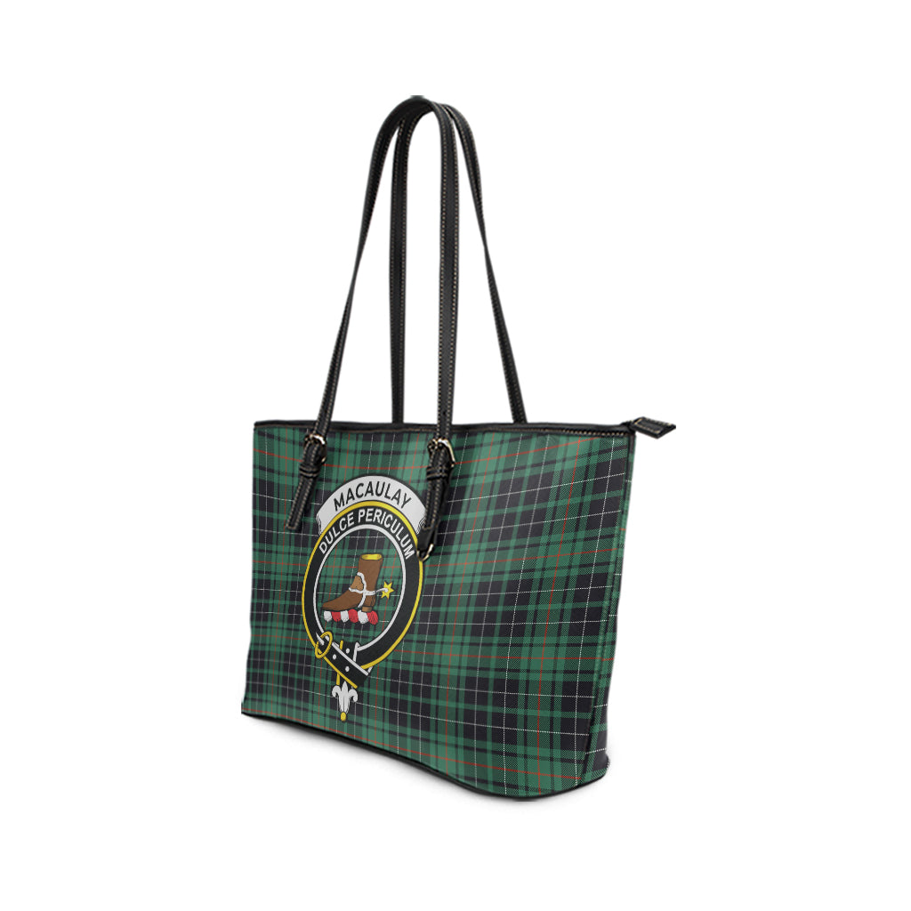 macaulay-hunting-ancient-tartan-leather-tote-bag-with-family-crest