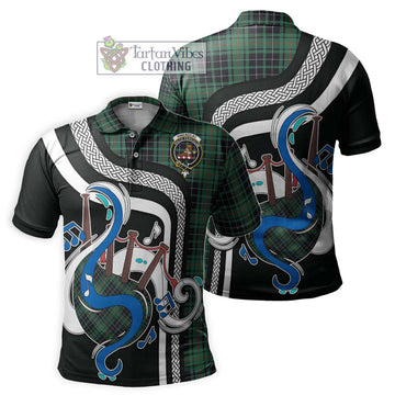 MacAulay Hunting Ancient Tartan Polo Shirt with Epic Bagpipe Style