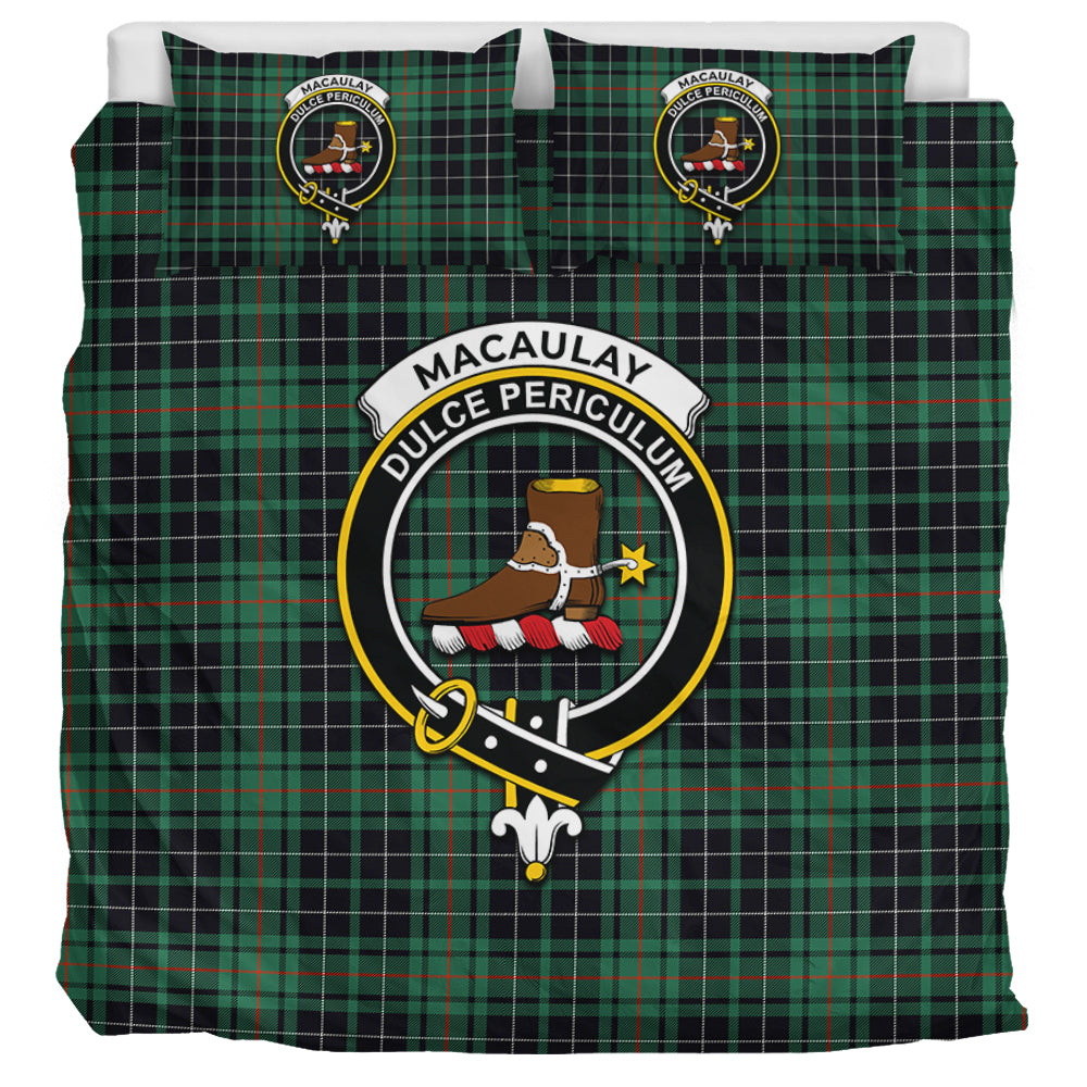 macaulay-hunting-ancient-tartan-bedding-set-with-family-crest