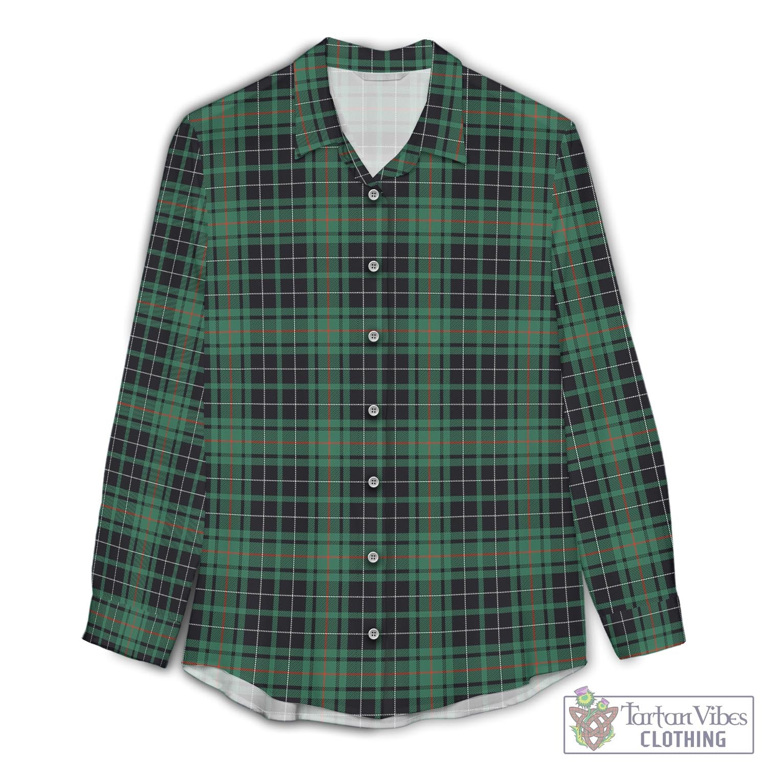 MacAulay Hunting Ancient Tartan Womens Casual Shirt