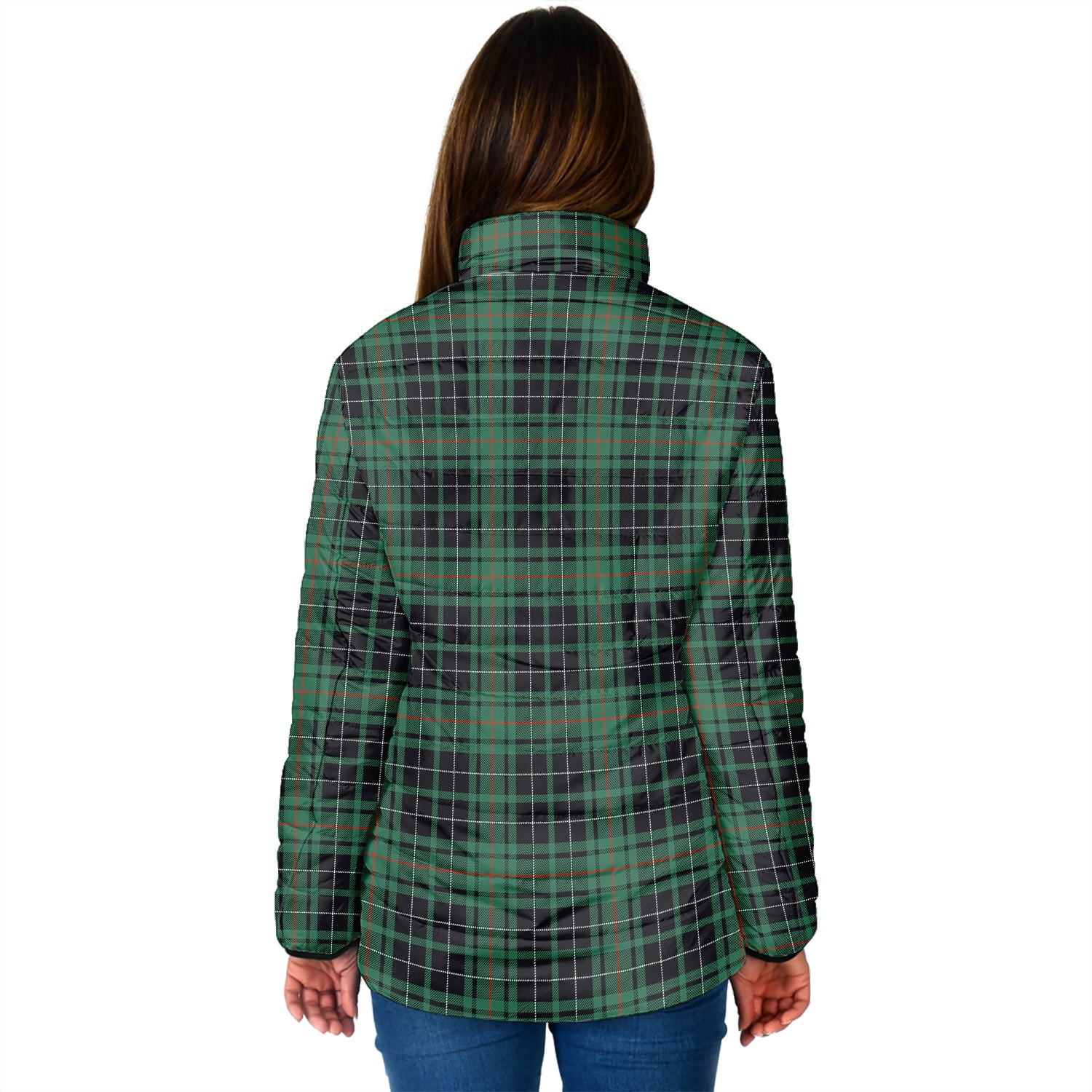 MacAulay Hunting Ancient Tartan Padded Jacket with Family Crest - Tartan Vibes Clothing