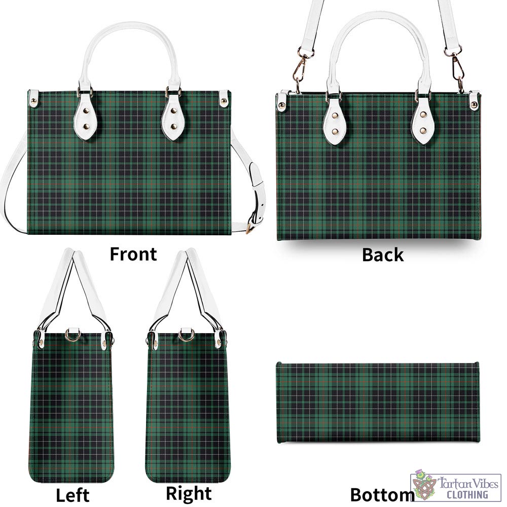 Tartan Vibes Clothing MacAulay Hunting Ancient Tartan Luxury Leather Handbags