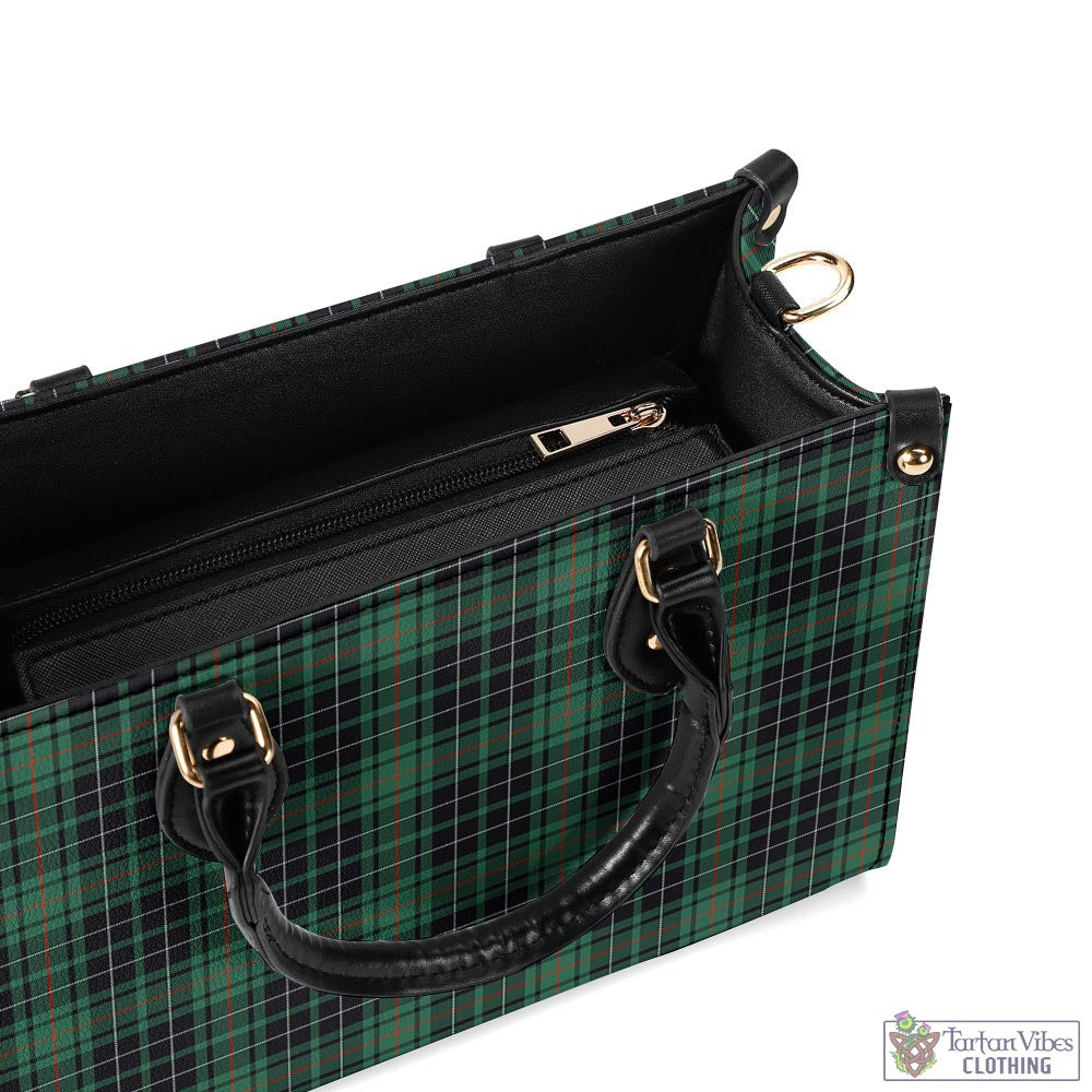 Tartan Vibes Clothing MacAulay Hunting Ancient Tartan Luxury Leather Handbags