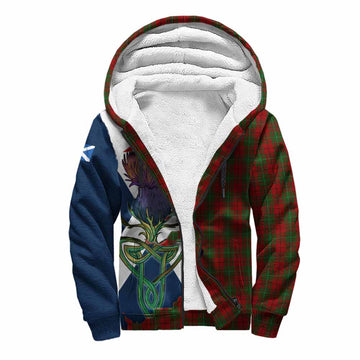 MacAulay (MacAuley) Tartan Family Crest Sherpa Hoodie Scottish Thistle Celtic Inspired Unisex S - Tartan Vibes Clothing