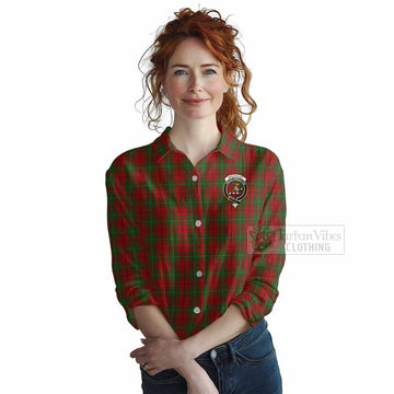 MacAulay (MacAuley) Tartan Women's Casual Shirt with Family Crest DNA In Me Style