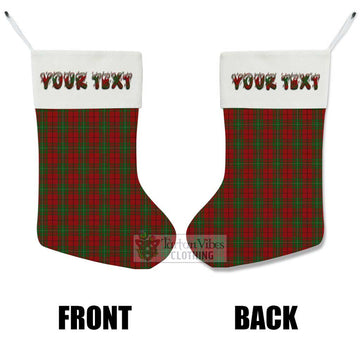 MacAulay (MacAuley) Tartan Christmas Stocking with Personalized Text