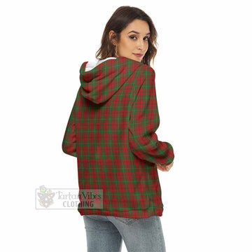 MacAulay (MacAuley) Tartan Women's Borg Fleece Hoodie with Half Zip