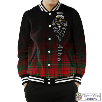 MacAulay Modern Tartan Baseball Jacket Featuring Alba Gu Brath Family Crest Celtic Inspired