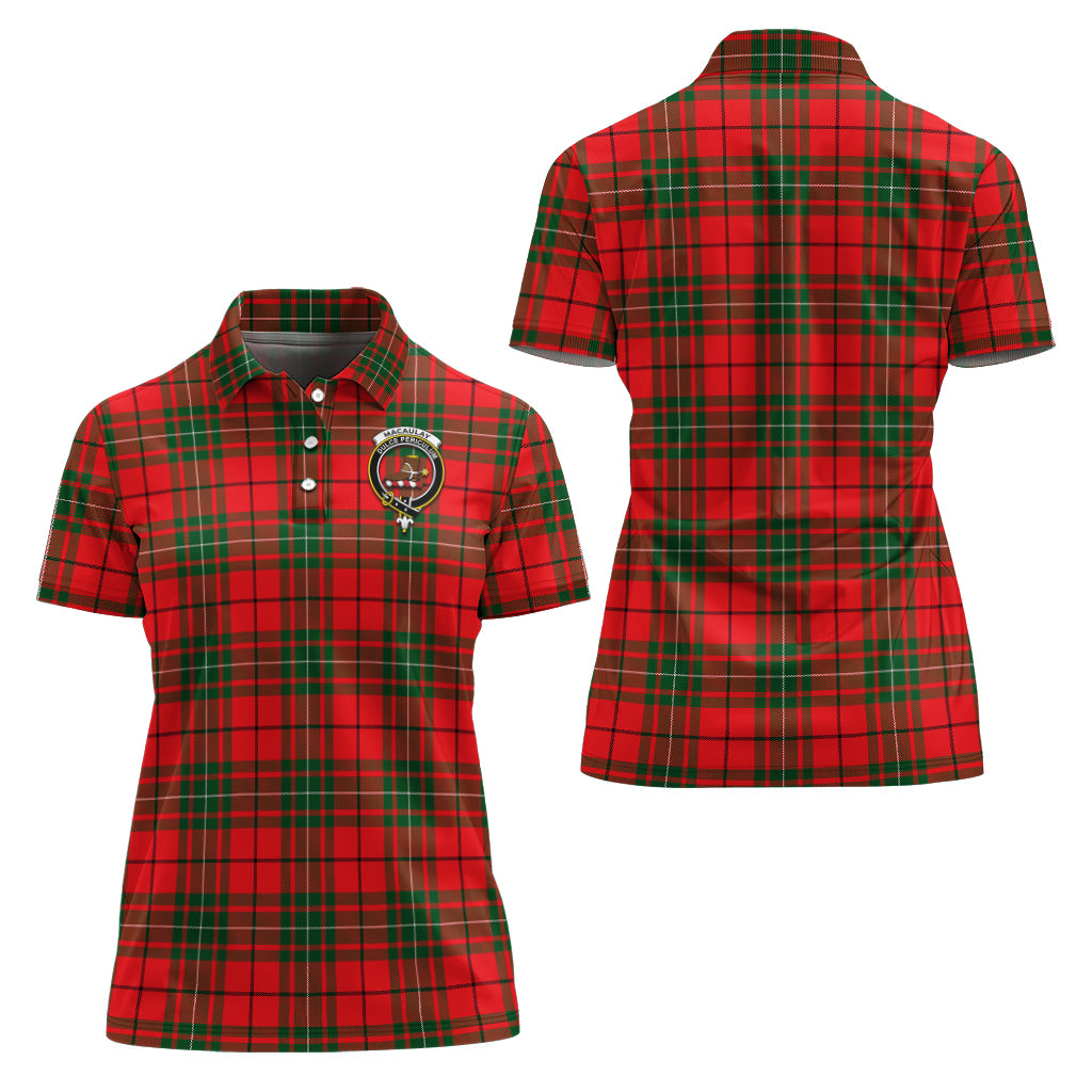 macaulay-modern-tartan-polo-shirt-with-family-crest-for-women