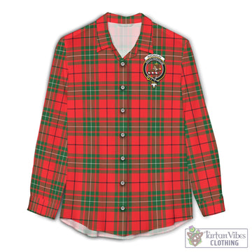 MacAulay Modern Tartan Women's Casual Shirt with Family Crest