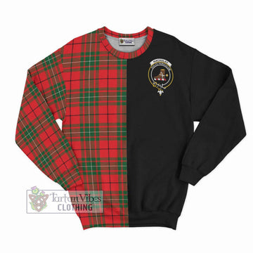 MacAulay Modern Tartan Sweatshirt with Family Crest and Half Of Me Style