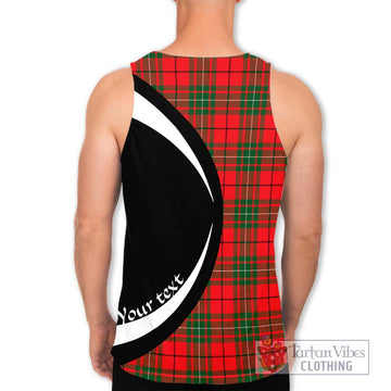 MacAulay Modern Tartan Men's Tank Top with Family Crest Circle Style