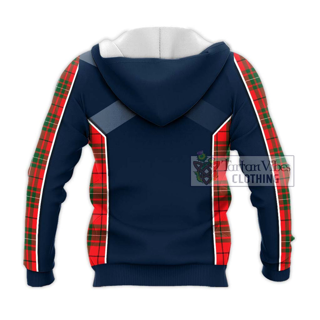 MacAulay Modern Tartan Knitted Hoodie with Family Crest and Lion Rampant Vibes Sport Style - Tartan Vibes Clothing