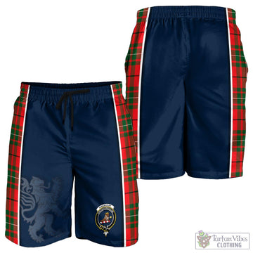 MacAulay Modern Tartan Men's Shorts with Family Crest and Lion Rampant Vibes Sport Style