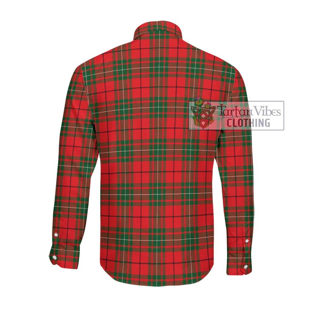 MacAulay Modern Tartan Long Sleeve Button Shirt with Family Crest DNA In Me Style - Tartanvibesclothing Shop