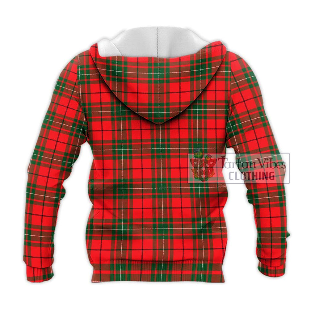 MacAulay Modern Tartan Knitted Hoodie with Family Crest DNA In Me Style - Tartanvibesclothing Shop