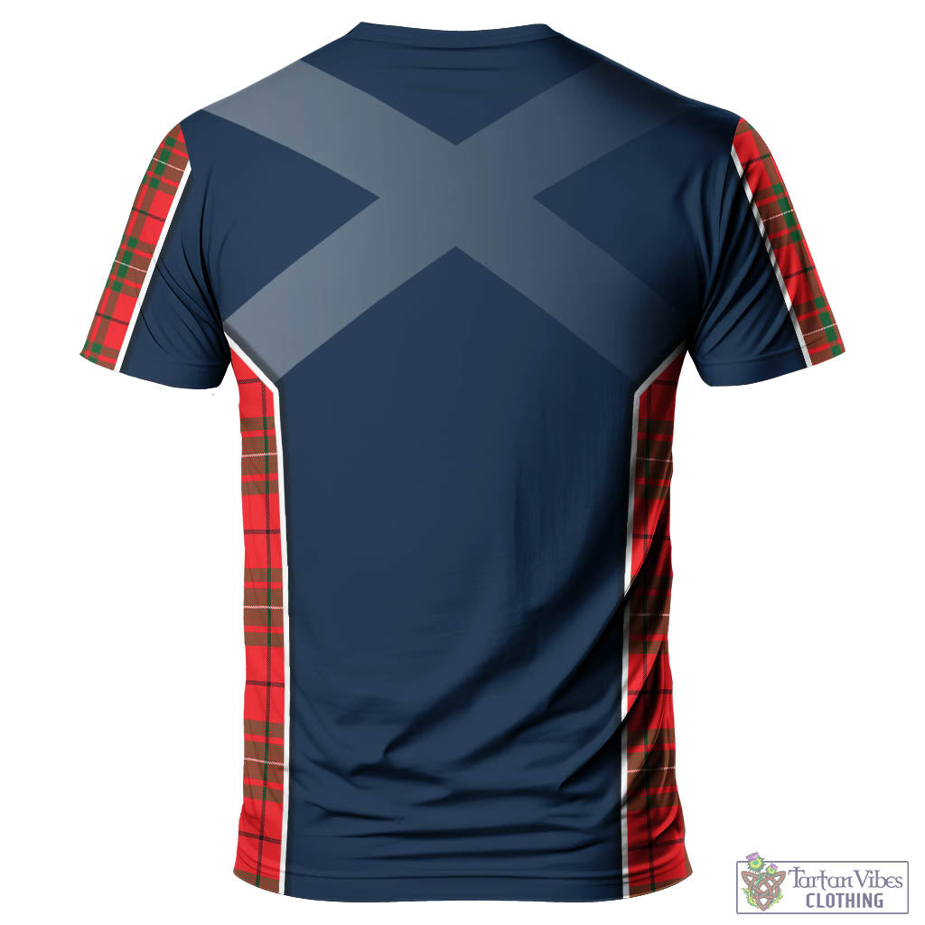 Tartan Vibes Clothing MacAulay Modern Tartan T-Shirt with Family Crest and Lion Rampant Vibes Sport Style