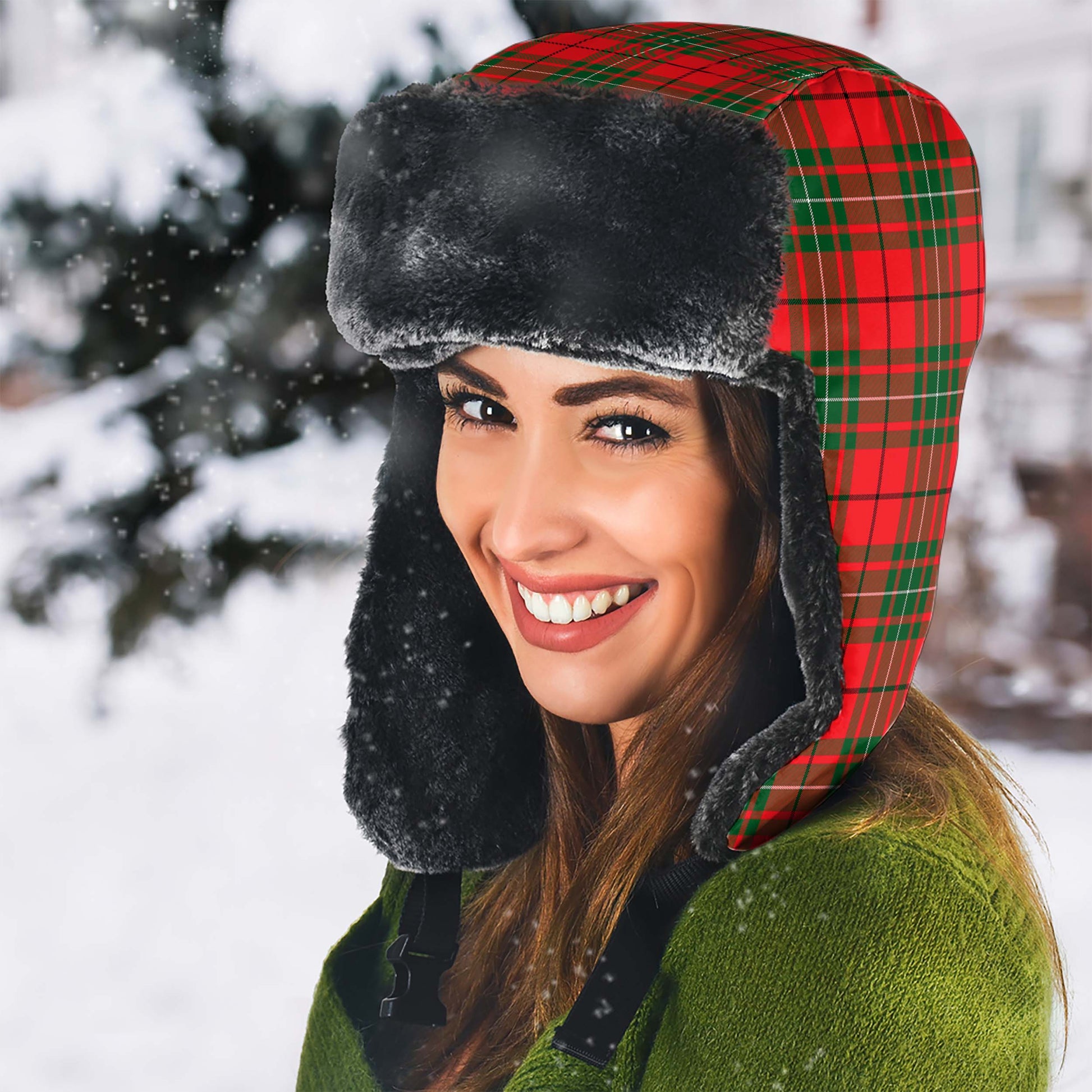 MacAulay Modern Tartan Winter Trapper Hat - Tartanvibesclothing