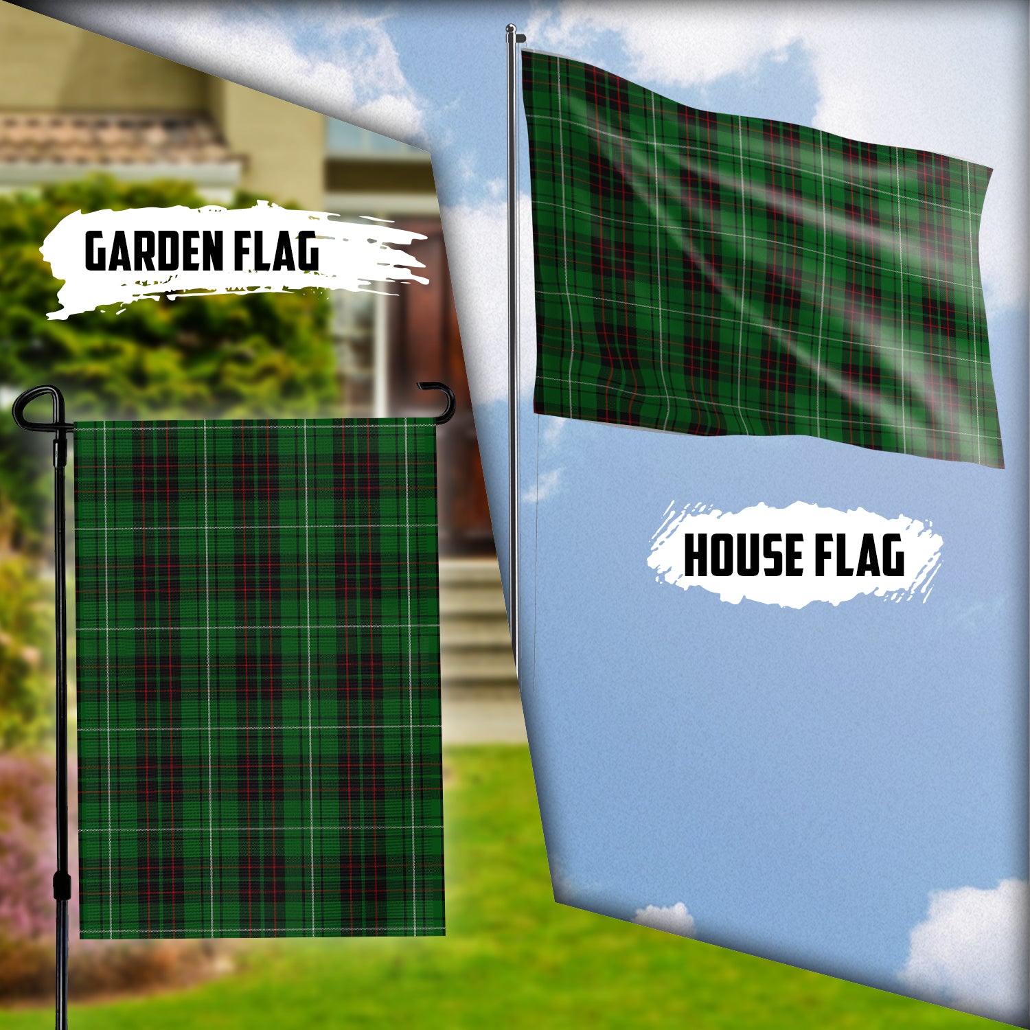 MacAulay of Lewis Tartan Flag Garden Flag (Vertical) - Tartan Vibes Clothing