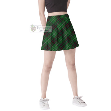 MacAulay of Lewis Tartan Women's Plated Mini Skirt Cross Style