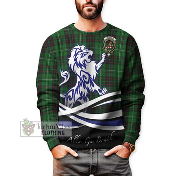 MacAulay of Lewis Tartan Sweatshirt with Alba Gu Brath Regal Lion Emblem