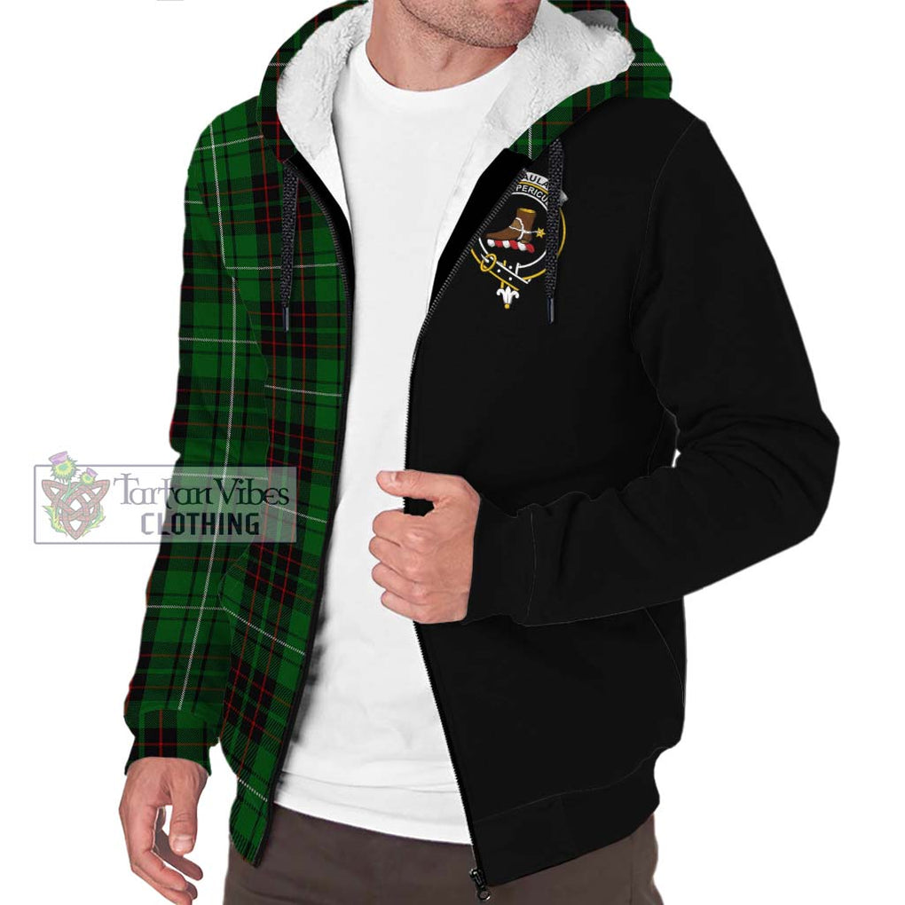 MacAulay of Lewis Tartan Sherpa Hoodie with Family Crest and Half Of Me Style Unisex S - Tartanvibesclothing Shop