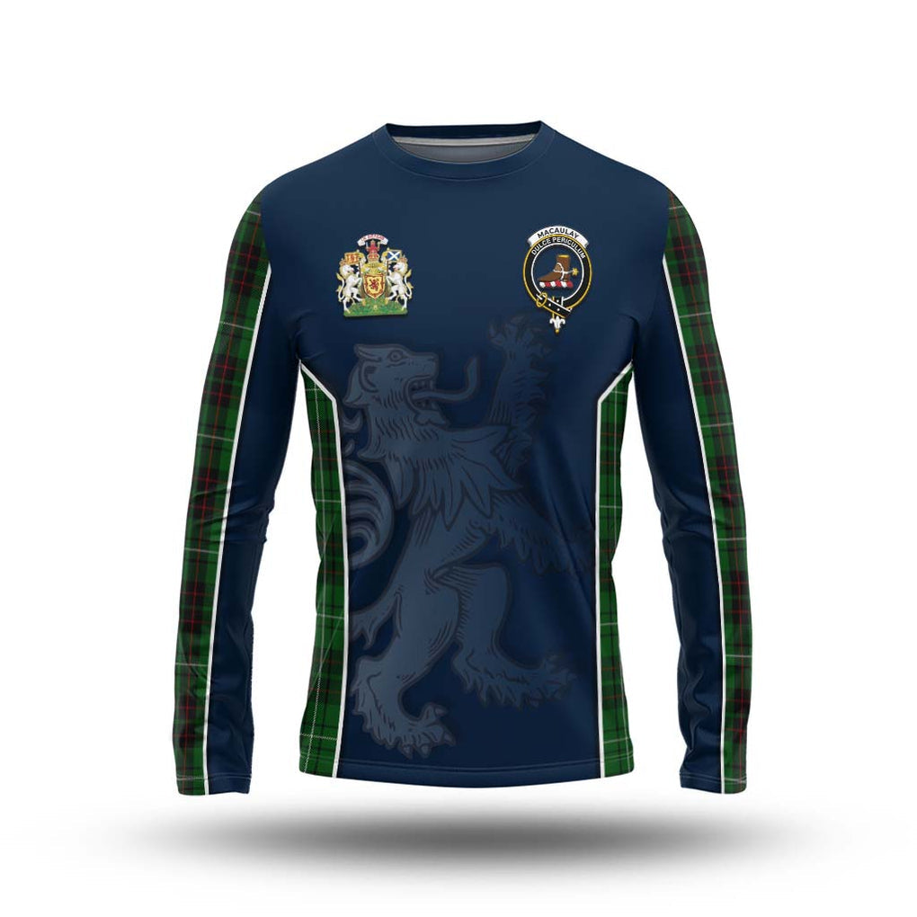 MacAulay of Lewis Tartan Long Sleeve T-Shirt with Family Crest and Lion Rampant Vibes Sport Style Unisex - Tartan Vibes Clothing