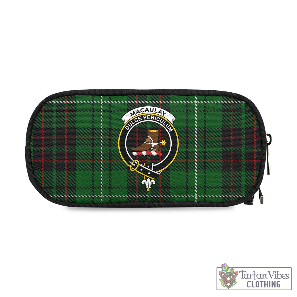 Tartan Vibes Clothing MacAulay of Lewis Tartan Pen and Pencil Case with Family Crest