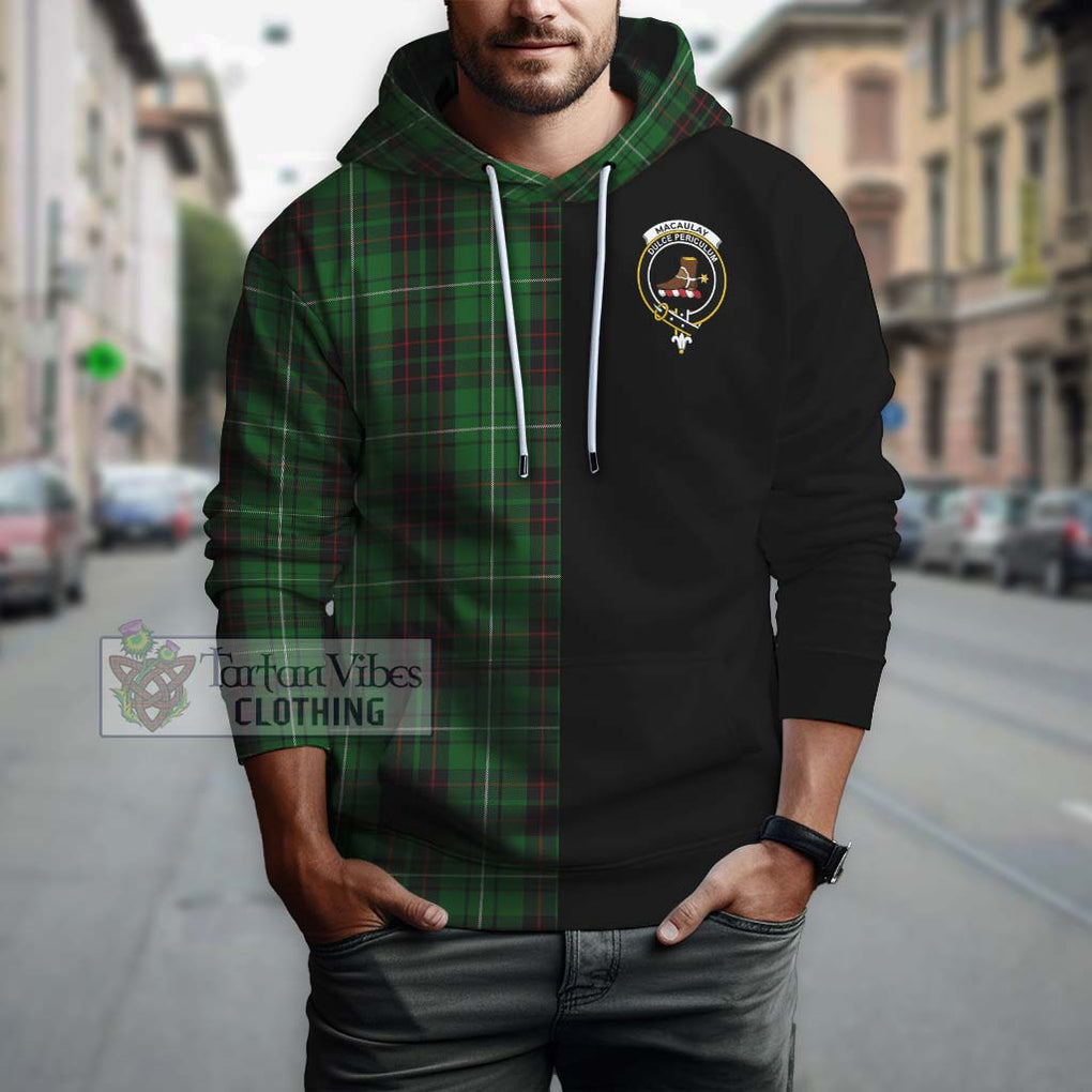 MacAulay of Lewis Tartan Hoodie with Family Crest and Half Of Me Style Zip Hoodie - Tartanvibesclothing Shop