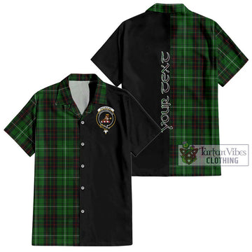 MacAulay of Lewis Tartan Short Sleeve Button Shirt with Family Crest and Half Of Me Style