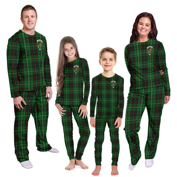 MacAulay of Lewis Tartan Pajamas Family Set with Family Crest