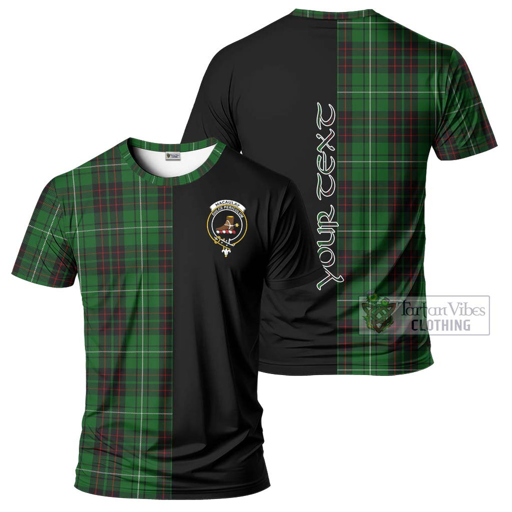 MacAulay of Lewis Tartan T-Shirt with Family Crest and Half Of Me Style Kid's Shirt - Tartanvibesclothing Shop