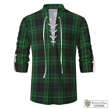 MacAulay of Lewis Tartan Men's Scottish Traditional Jacobite Ghillie Kilt Shirt