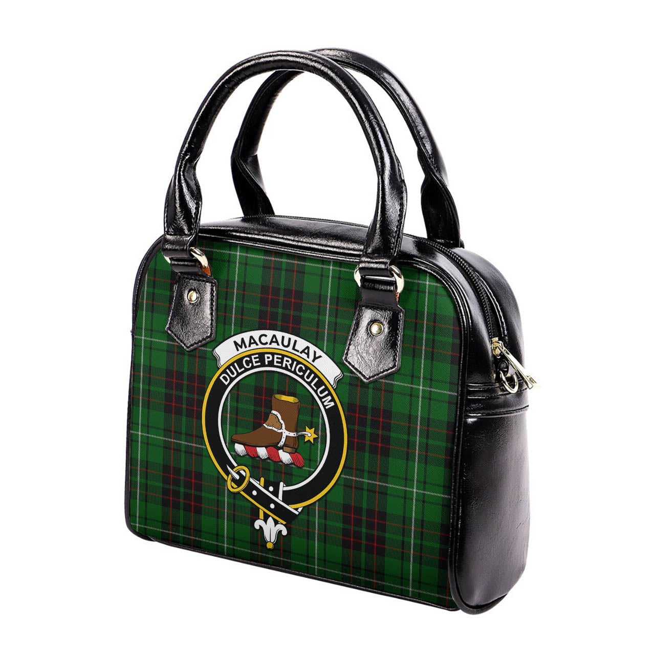 MacAulay of Lewis Tartan Shoulder Handbags with Family Crest - Tartanvibesclothing