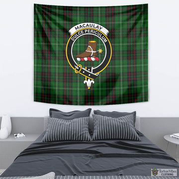 MacAulay of Lewis Tartan Tapestry Wall Hanging and Home Decor for Room with Family Crest