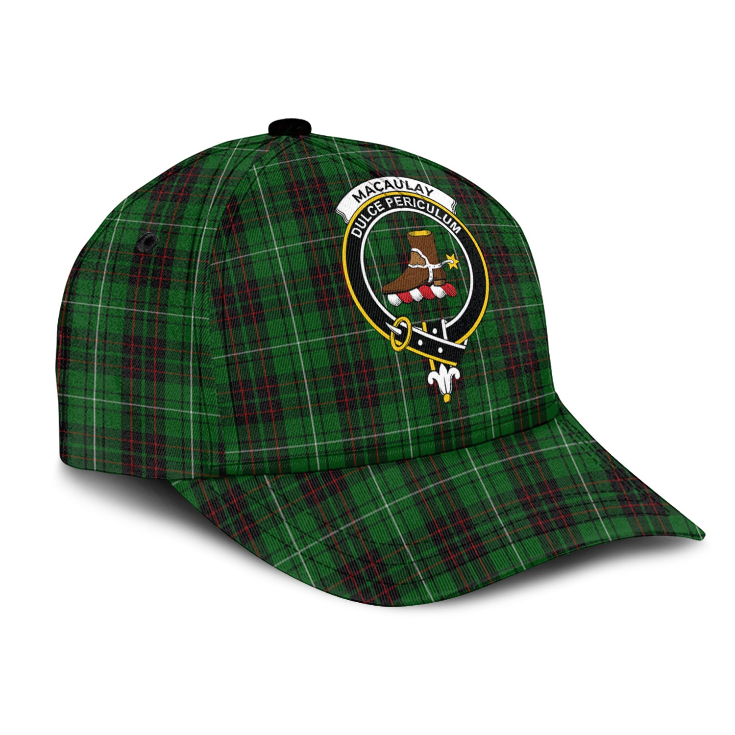 MacAulay of Lewis Tartan Classic Cap with Family Crest - Tartan Vibes Clothing