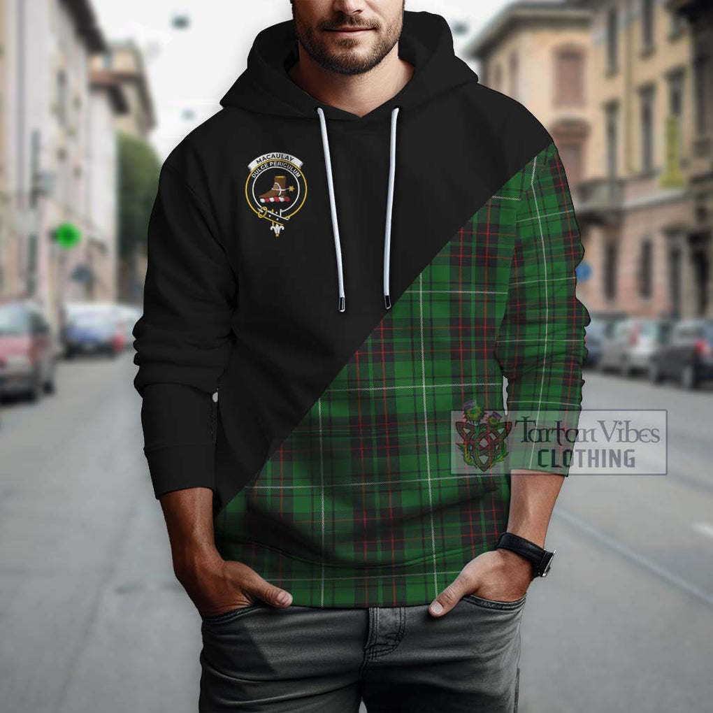 MacAulay of Lewis Tartan Hoodie with Family Crest and Military Logo Style - Tartanvibesclothing Shop